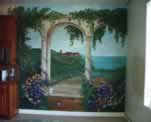 Port Hueneme, CA., Beach House Tuscan Arches Mural